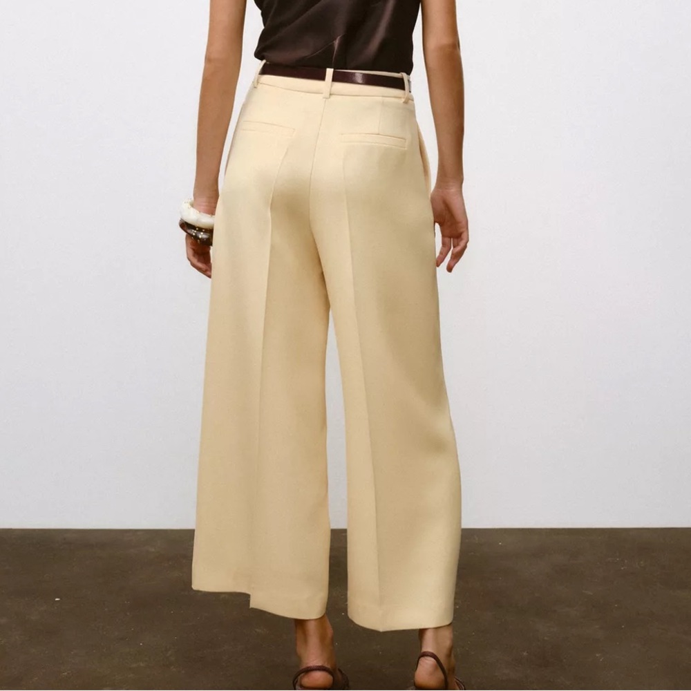 Zara yellow Wide-Leg pants - Picture 5 of 10